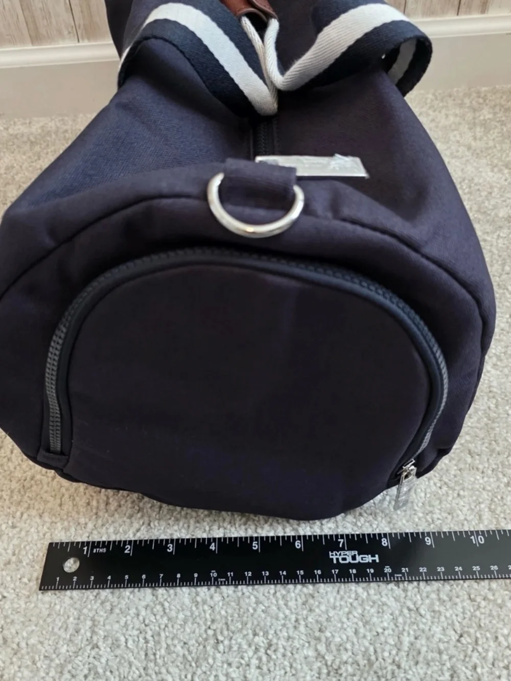 Polo Ralph Lauren Heritage Duffle Bag Navy Blue and White Large Weekender